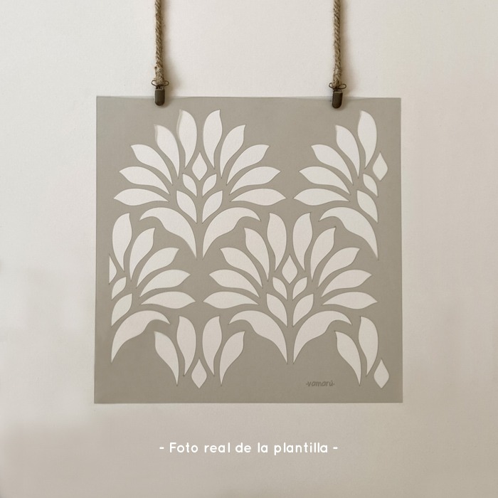 Plantillas para pintar, Vamarú Stencils, Colección Armonía 25cm y 48cm,  5und - Vamarú Stencils