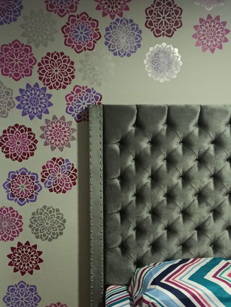 Mural de Durley con la colección Floral