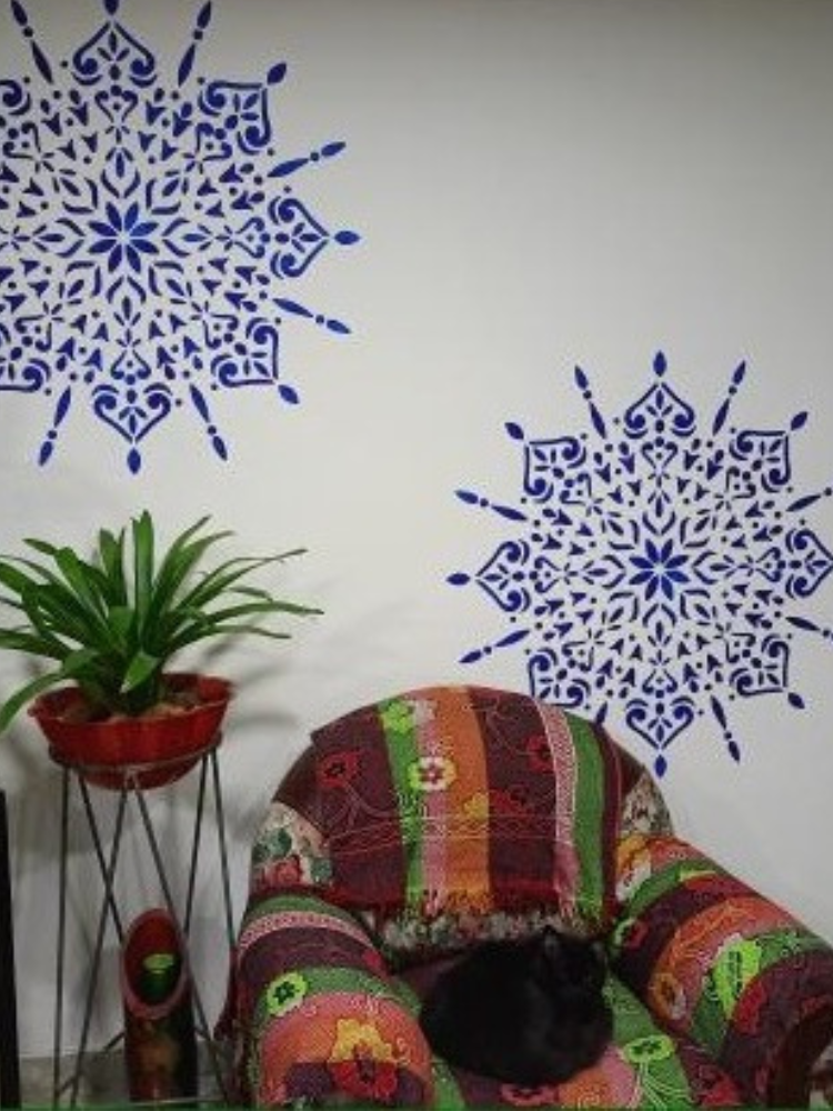 Mural de Joha con la colección Mandala Gigante