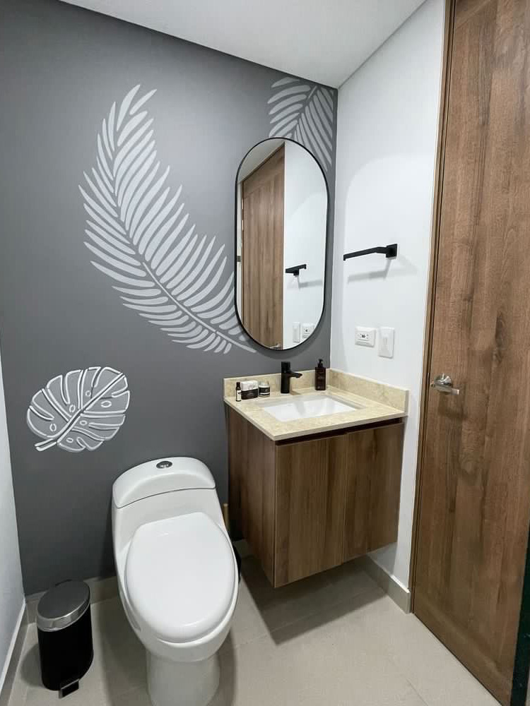 Mural de Alejandra  colección Monstera