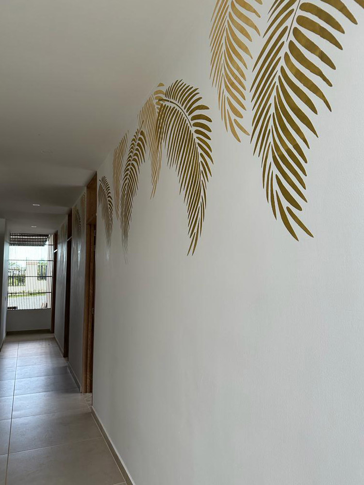 Mural de Claudia colección Hoja de Palma