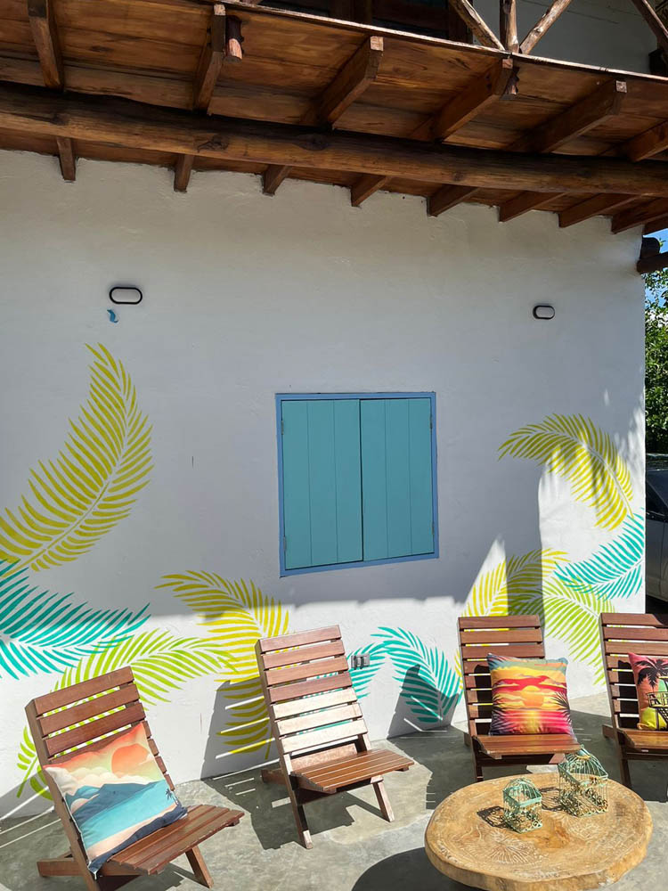 Mural de Claudia colección Hoja de Palma
