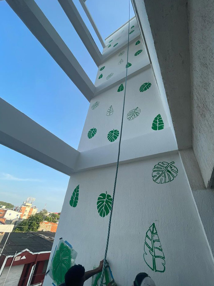 Mural de Emil colección Monstera