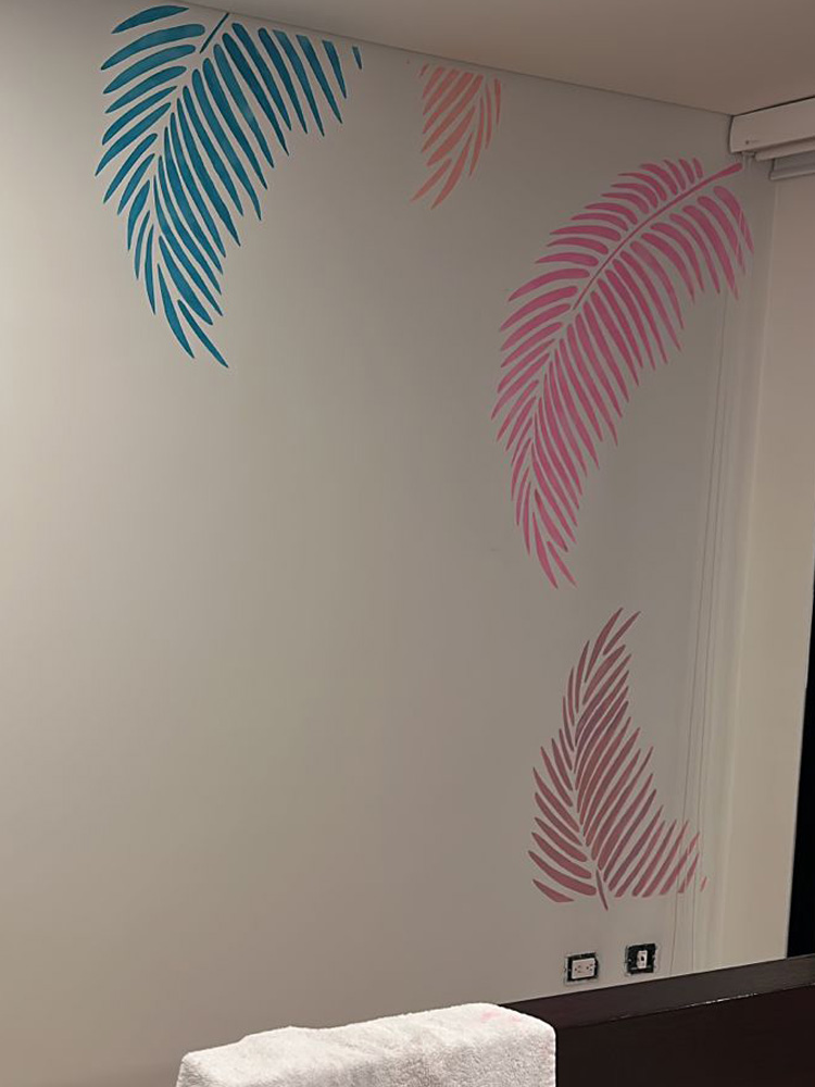 Mural de Laura colección Hojade Palma