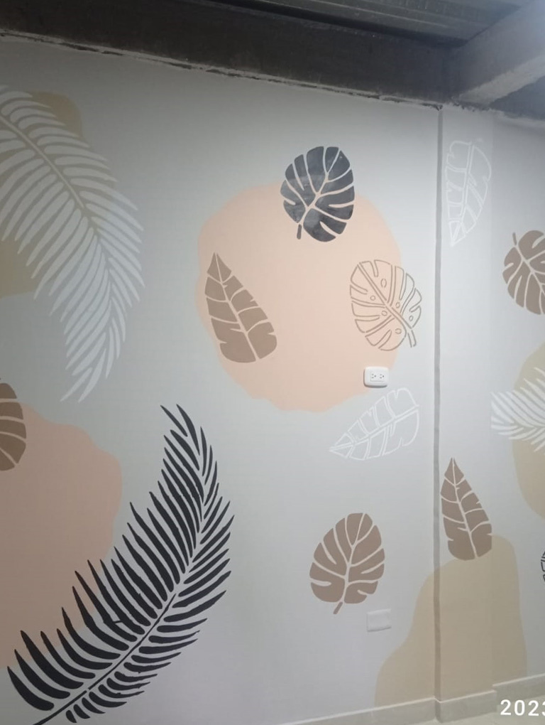 Mural de Mia colección Hoja de Palma